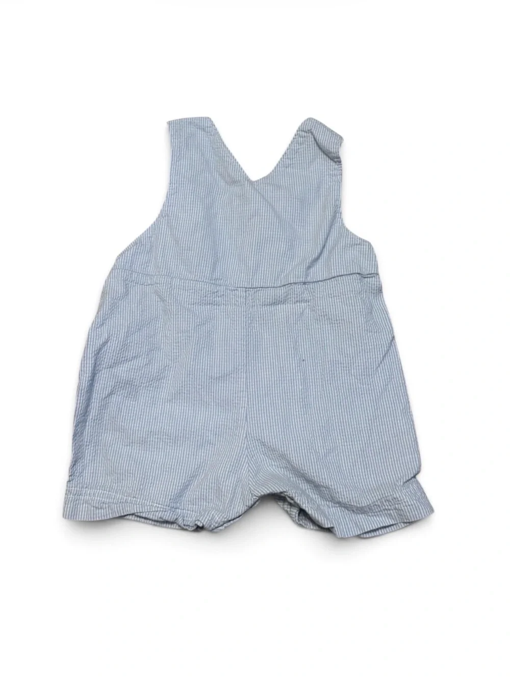 Light Blue Seersucker Overalls